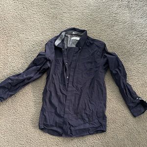 Blue Calvin Klein long sleeve button down